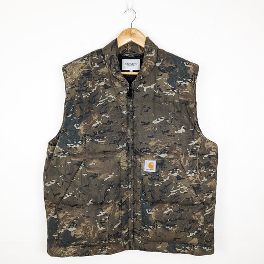 Carhartt WIP: Camo Puffer Vest (XL)