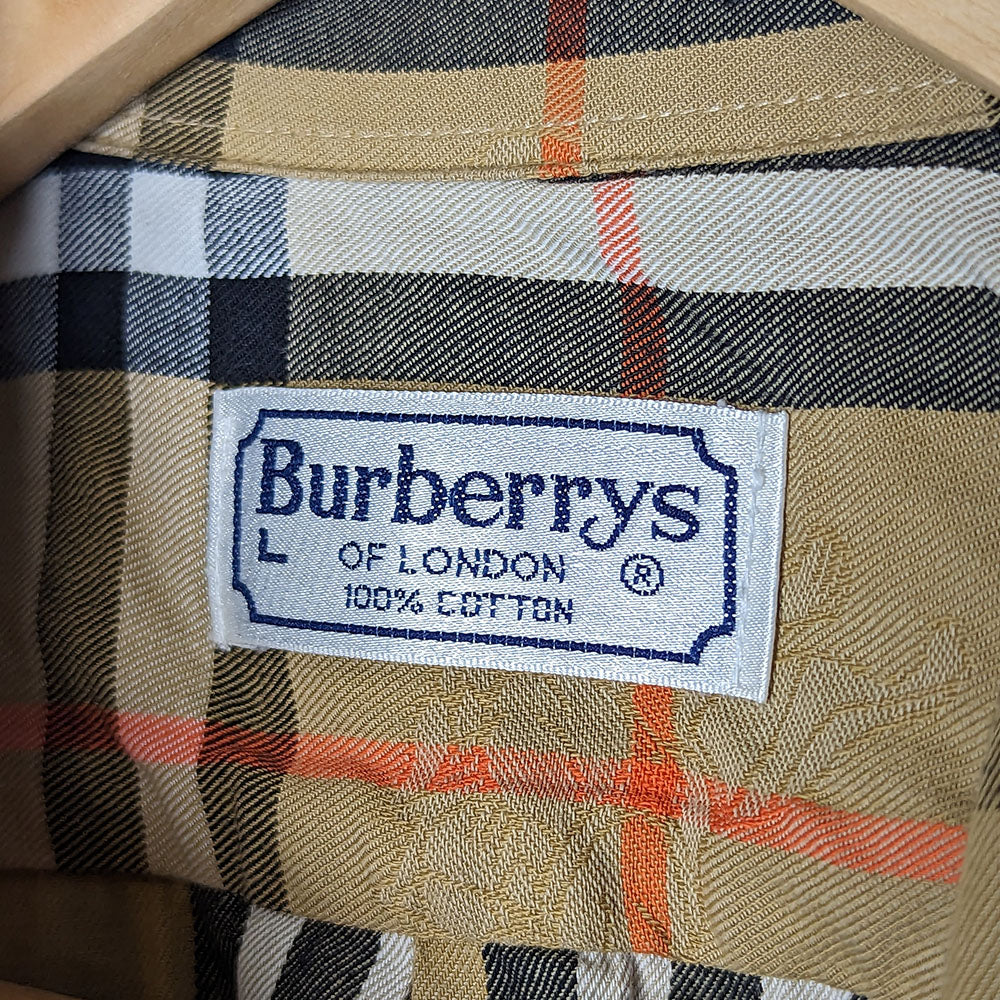 Burberry: 90s Check print Longsleeve Shirt (M)