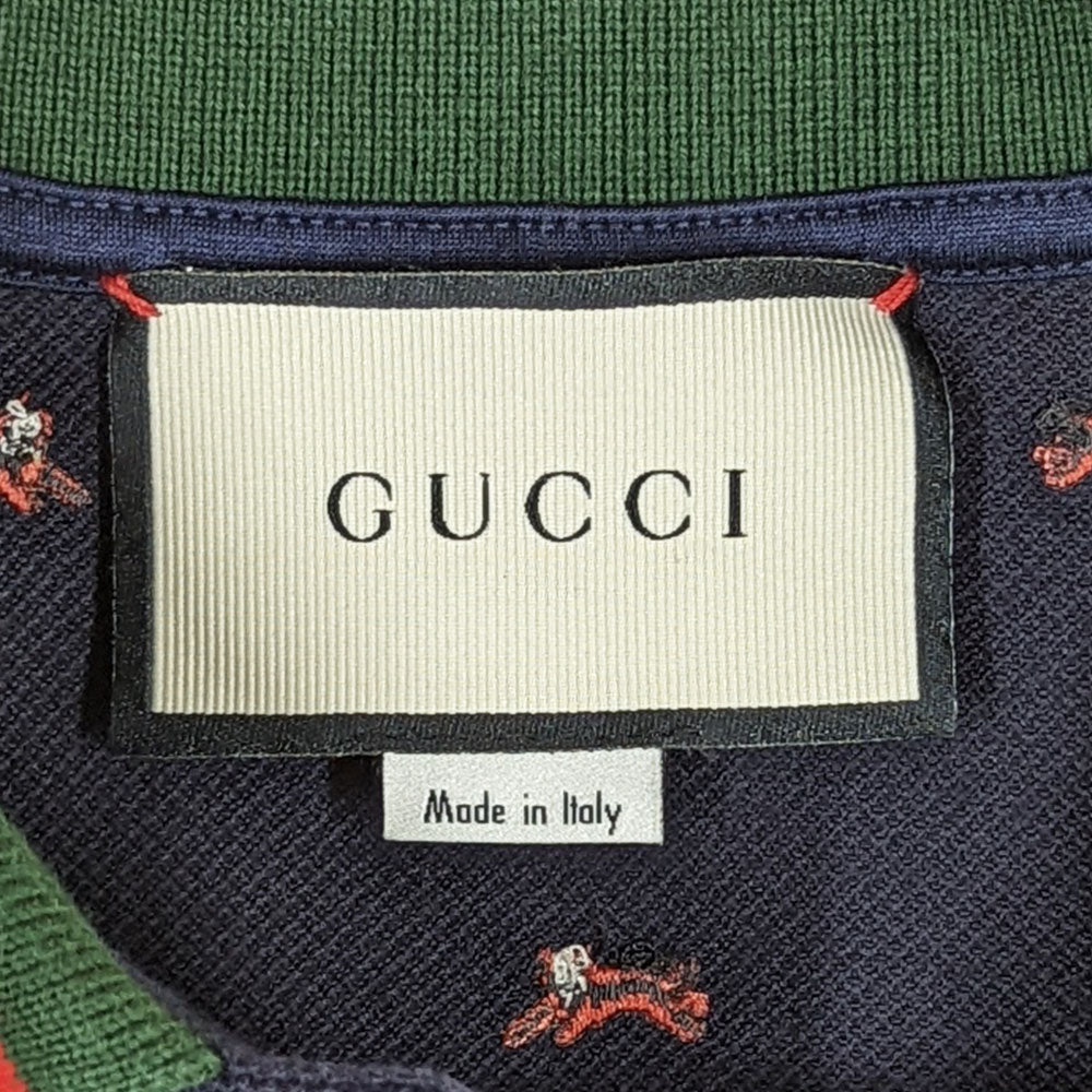 Gucci: Embroidered Polo (M)