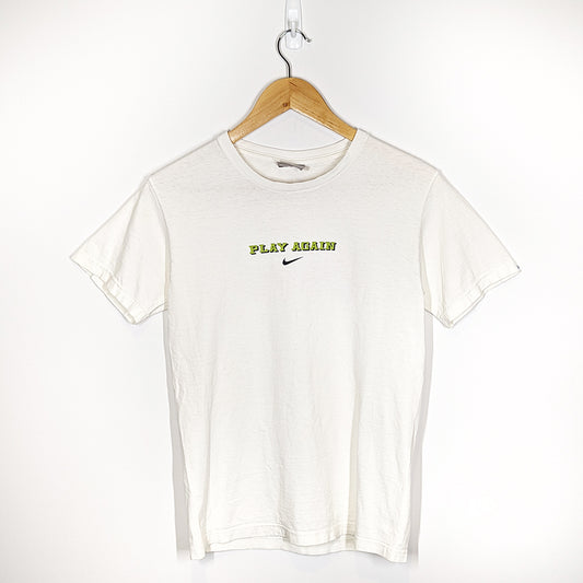 Nike: Rare Y2K Play Again T-Shirt (S)